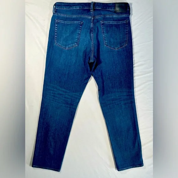 Bonobos Mens Straight Fit Dark Wash Denim Jeans US 33W / 32L - Picture 2 of 3